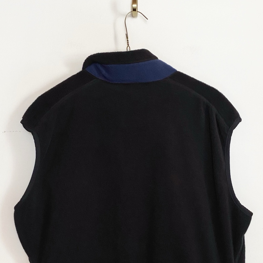 Vtg 90s PATAGONIA fleece Vest Black full zip Womens size XL - Picture 4 of 10